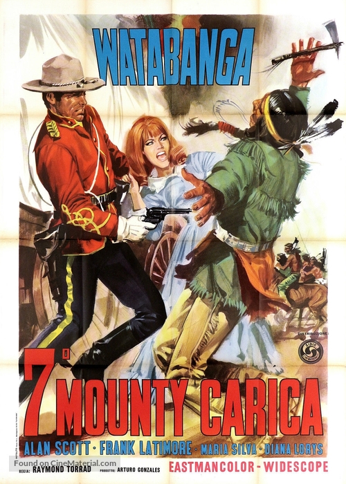 La carga de la polic&iacute;a montada - Italian Movie Poster