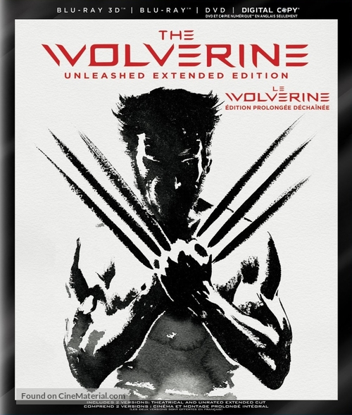 The Wolverine - Canadian Blu-Ray movie cover