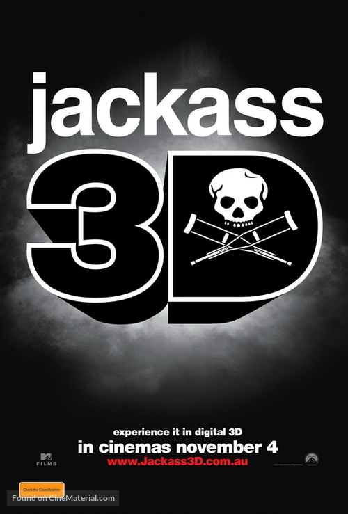 Jackass 3D - Australian Movie Poster