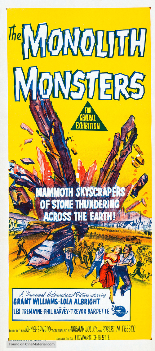 The Monolith Monsters - Australian Movie Poster