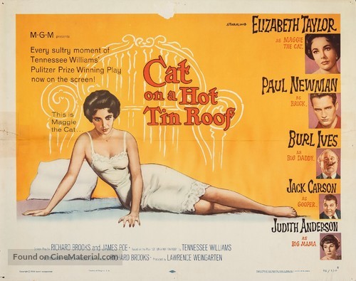 Cat on a Hot Tin Roof - Movie Poster