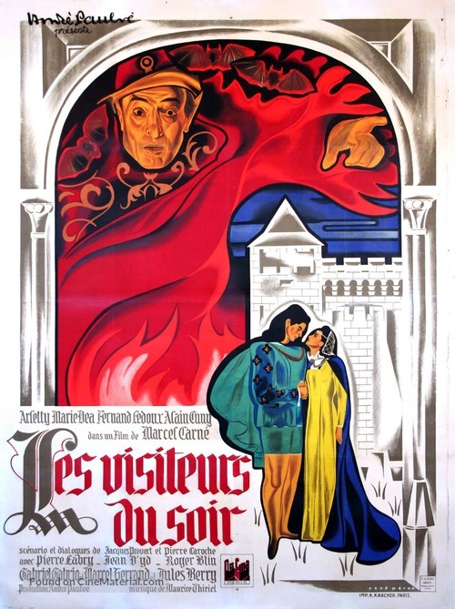 Les visiteurs du soir - French Movie Poster