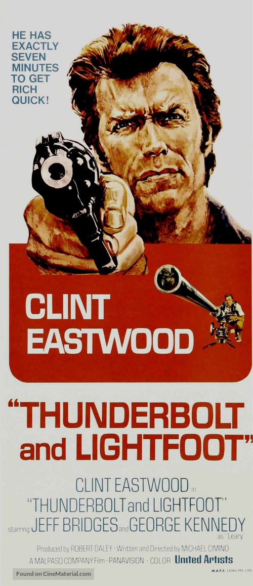Thunderbolt And Lightfoot - Australian Movie Poster