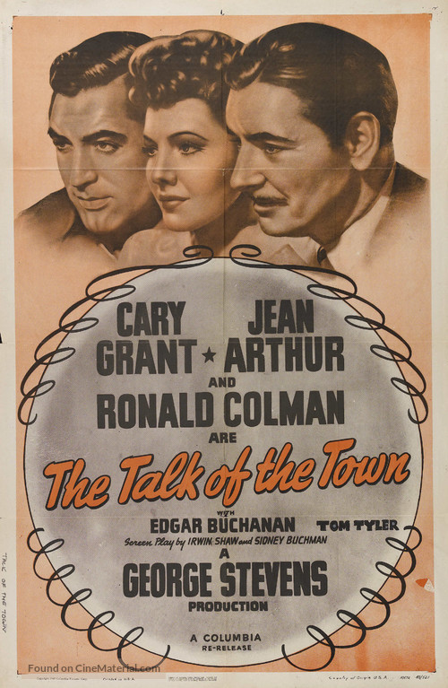 The Talk of the Town - Re-release movie poster