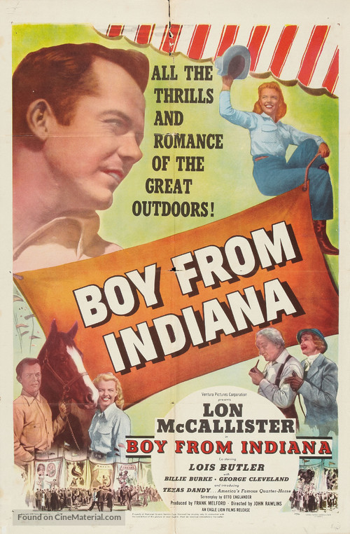 The Boy from Indiana - Movie Poster