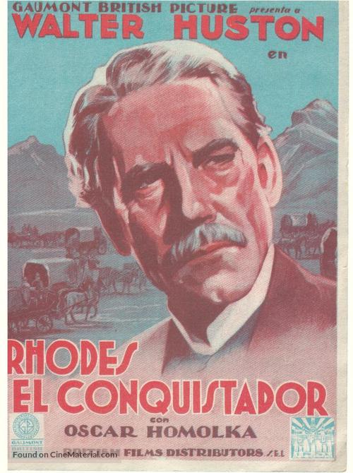 Rhodes of Africa - Spanish Movie Poster