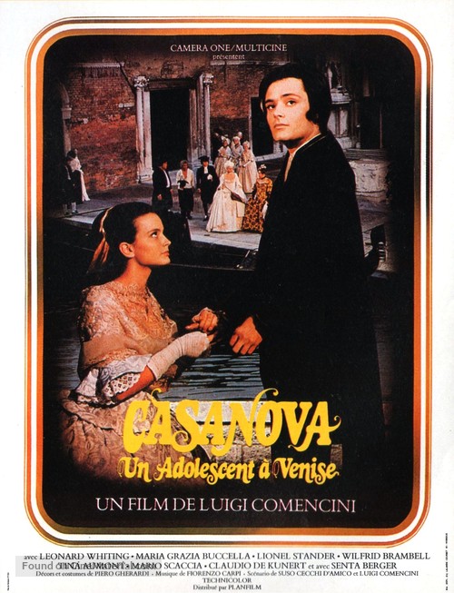 Infanzia, vocazione e prime esperienze di Giacomo Casanova, veneziano - French Movie Poster