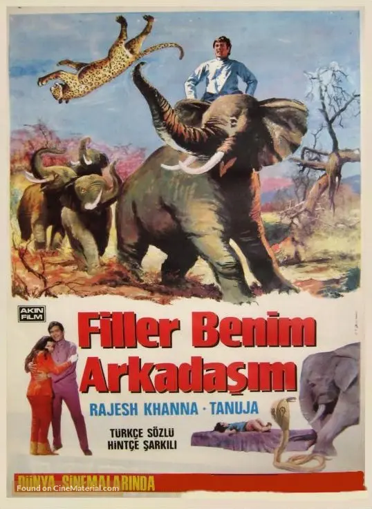 Haathi Mere Saathi (1971) Turkish movie poster