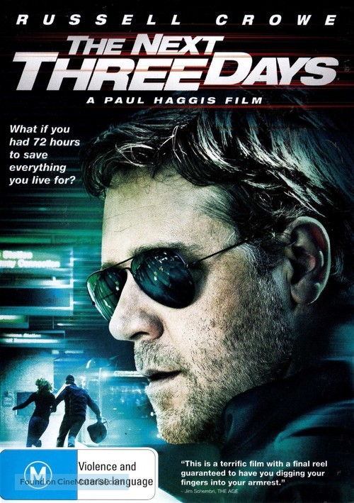 The Next Three Days - Australian DVD movie cover