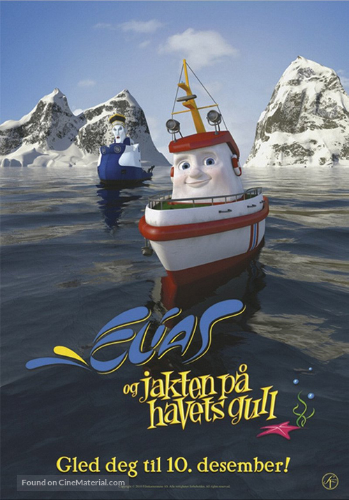 Elias en de schat van de zee - Norwegian Movie Poster
