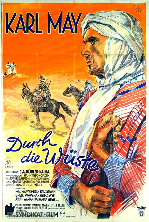 Durch die W&uuml;ste - German Movie Poster