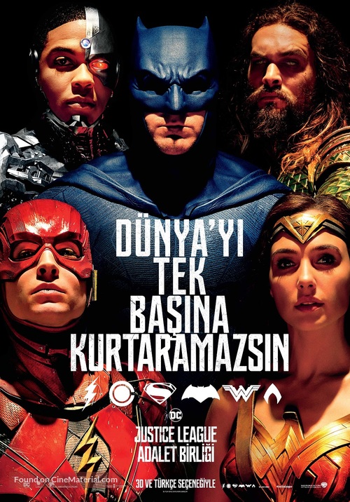Justice League - Turkish Movie Poster
