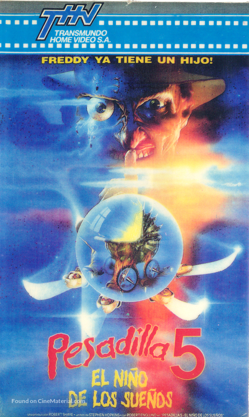 A Nightmare on Elm Street: The Dream Child - Argentinian Movie Cover