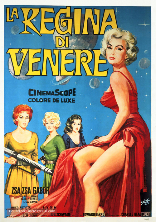Queen of Outer Space - Italian Theatrical movie poster