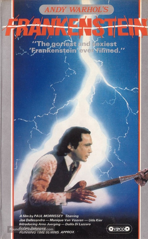 Flesh for Frankenstein - VHS movie cover