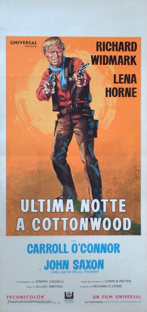 Death of a Gunfighter - Italian Movie Poster