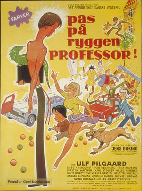 Pas p&aring; ryggen, professor - Danish Movie Poster