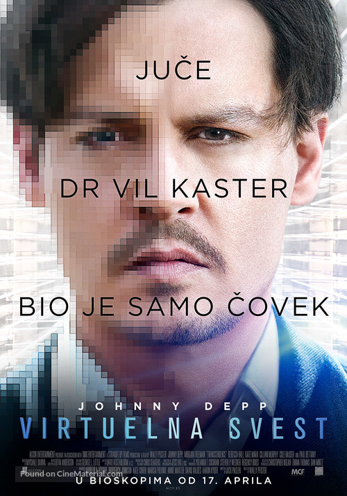 Transcendence - Serbian Movie Poster