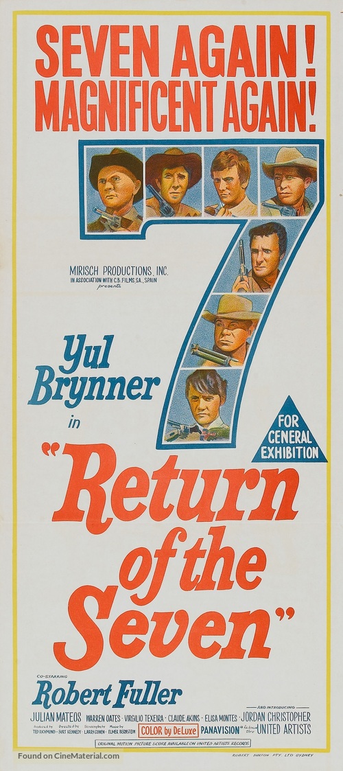 Return of the Seven - Australian Movie Poster