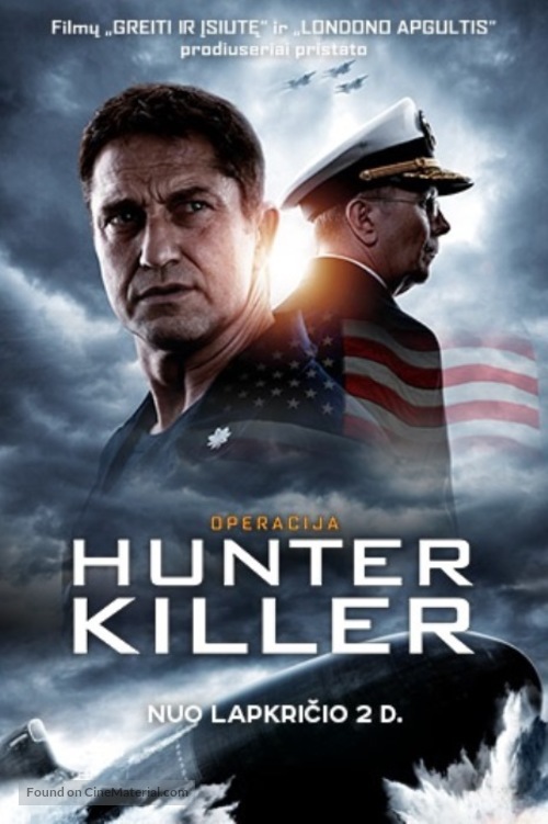 Hunter Killer - Lithuanian Movie Poster