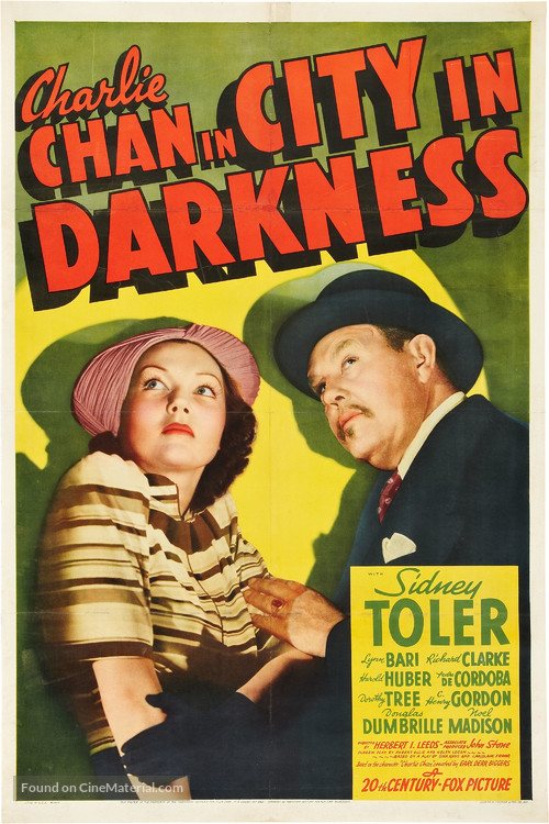 Charlie Chan in City in Darkness - Movie Poster
