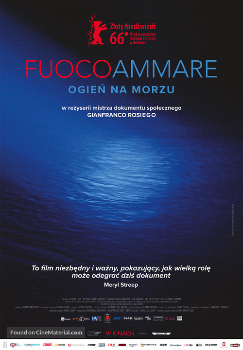 Fuocoammare - Polish Movie Poster