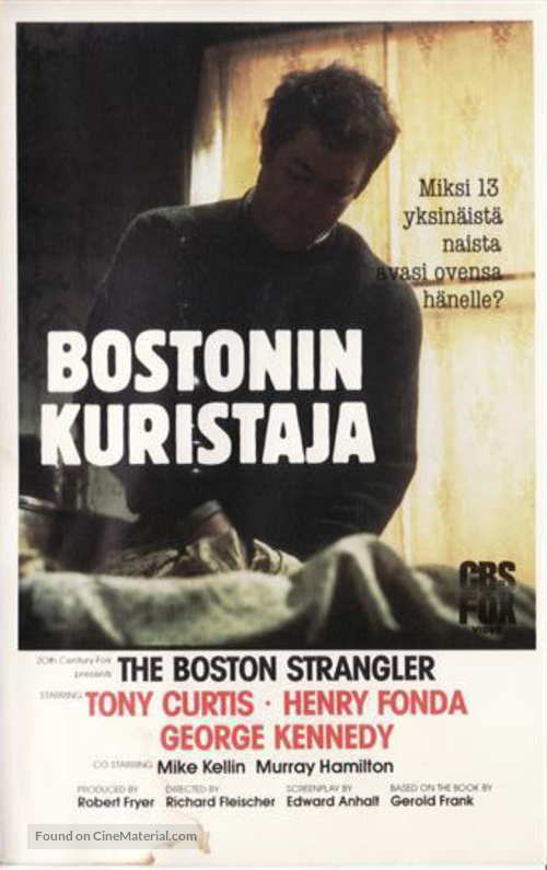 The Boston Strangler - Finnish VHS movie cover