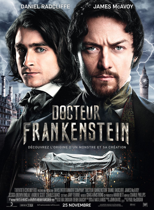 Victor Frankenstein - French Movie Poster