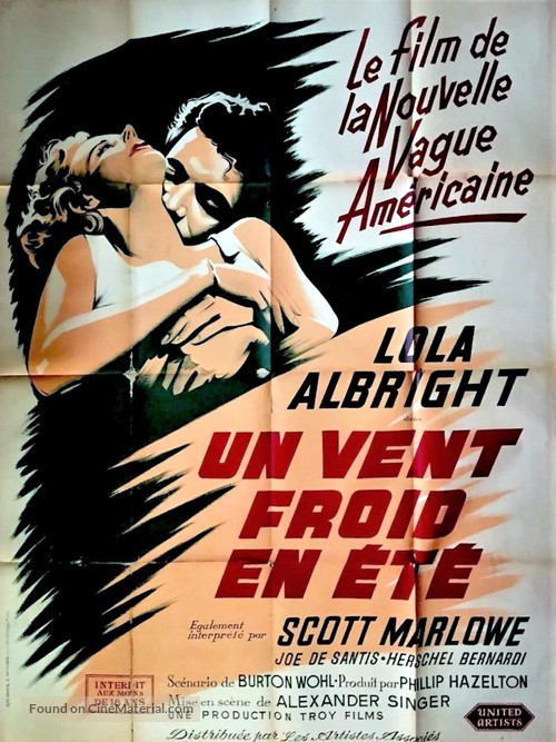 A Cold Wind in August - French Movie Poster