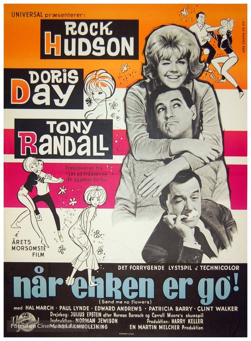 Send Me No Flowers - Danish Movie Poster