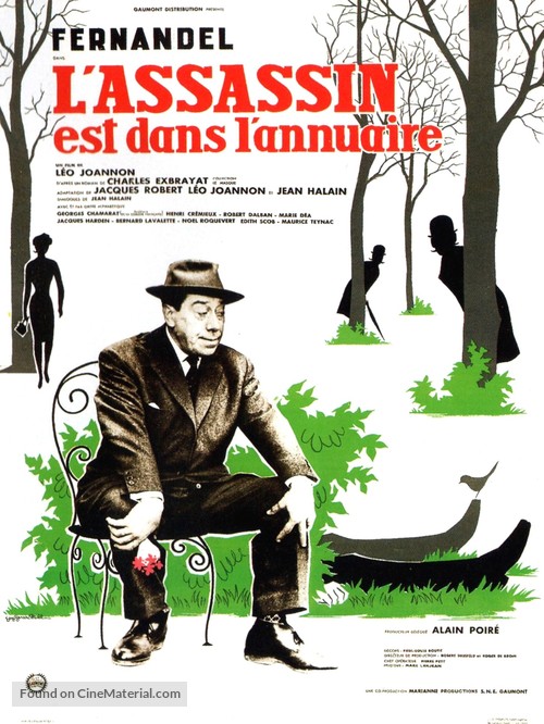 L&#039;assassin est dans l&#039;annuaire - French Movie Poster