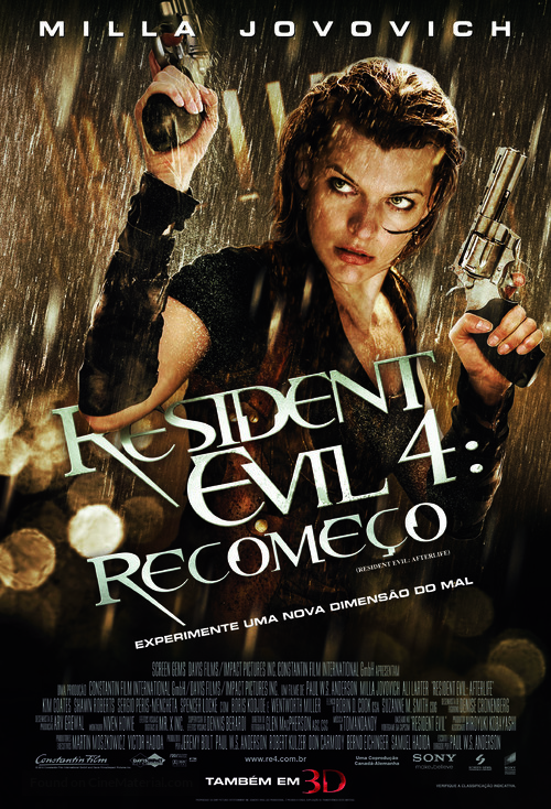 Resident Evil: Afterlife - Brazilian Movie Poster