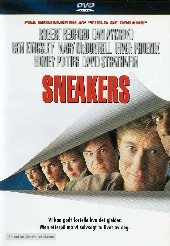 Sneakers - Norwegian DVD movie cover