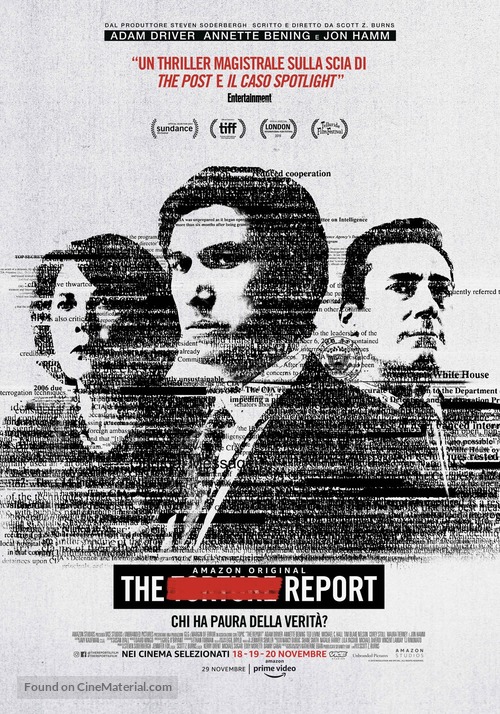 The Report - Italian Movie Poster