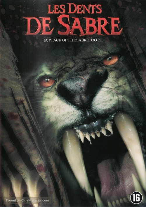 Attack of the Sabretooth - Belgian DVD movie cover