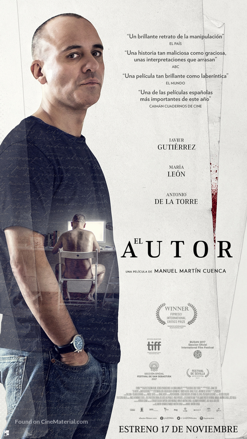 El autor - Spanish Movie Poster