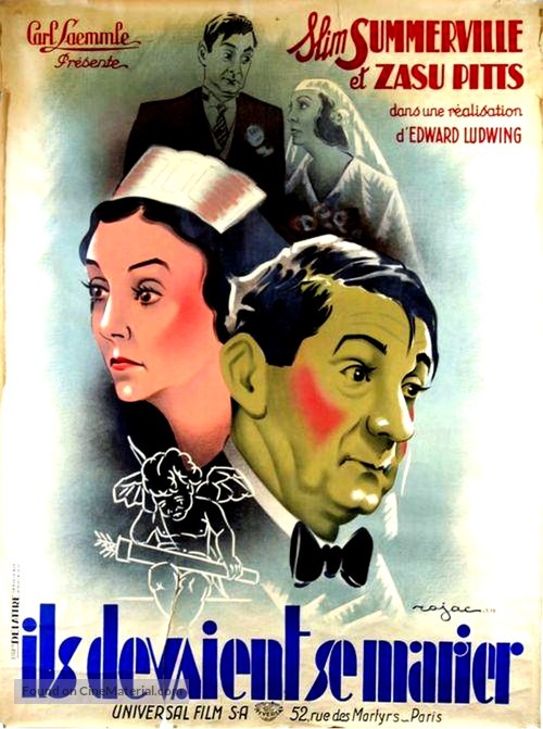 They Just Had to Get Married - French Movie Poster