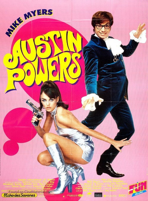 Austin Powers: International Man of Mystery - French Movie Poster