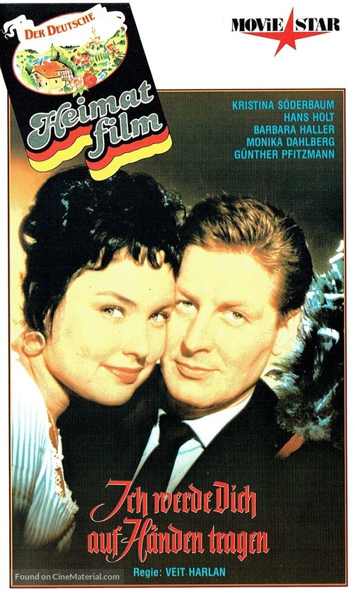 Ich werde dich auf H&auml;nden tragen - German VHS movie cover