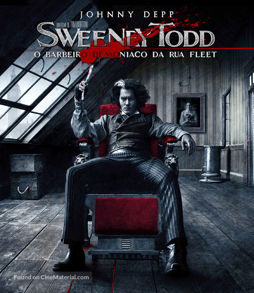 Sweeney Todd: The Demon Barber of Fleet Street - Brazilian Movie Cover