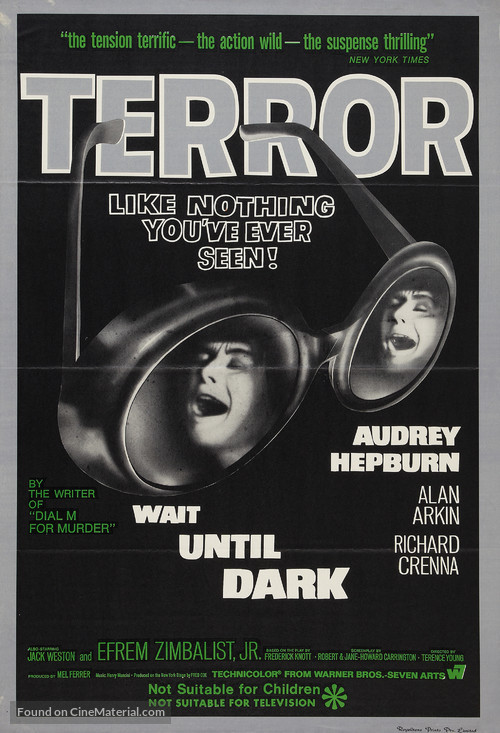 Wait Until Dark - Australian Movie Poster