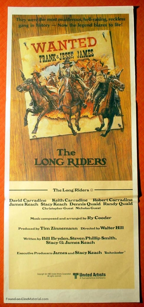 The Long Riders - Movie Poster