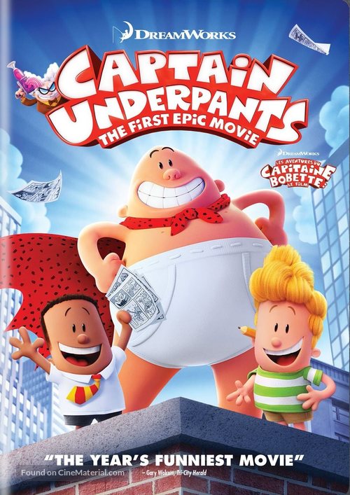 Captain Underpants - Canadian DVD movie cover