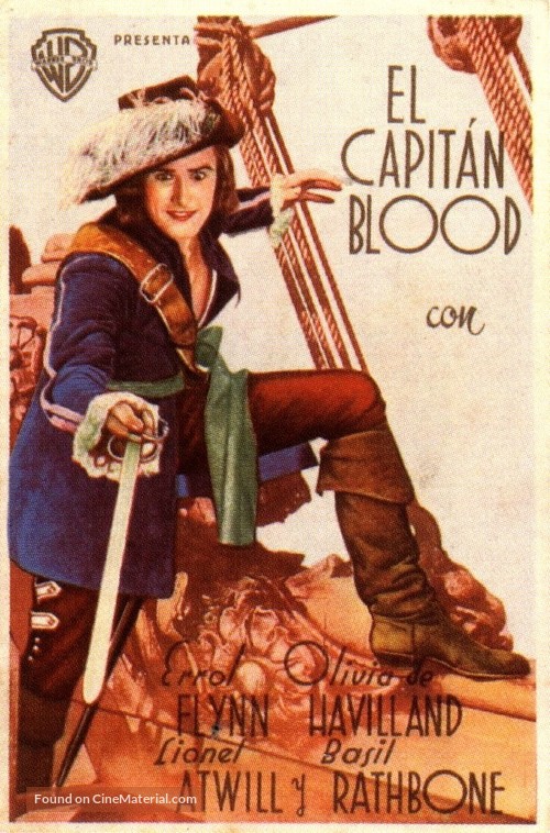 Captain Blood - Spanish Movie Poster