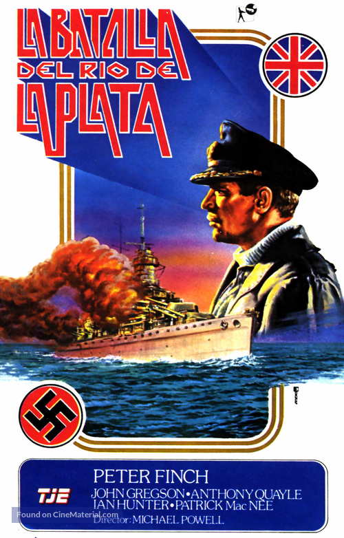 The Battle of the River Plate - Spanish Movie Poster