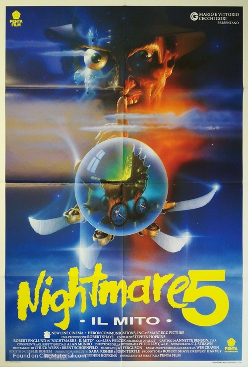A Nightmare on Elm Street: The Dream Child - Italian Movie Poster