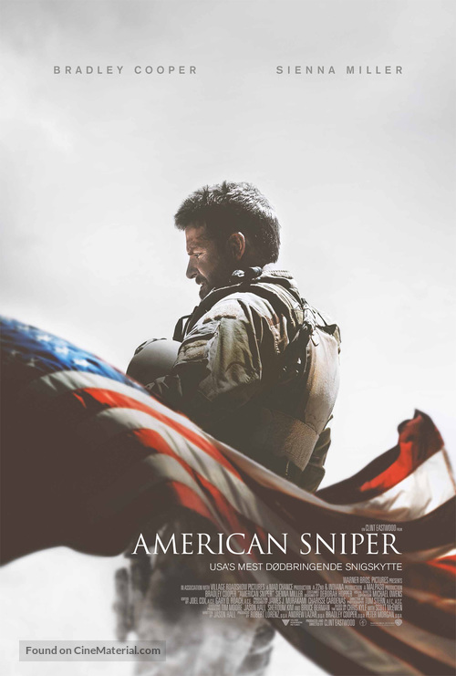 American Sniper - Danish Movie Poster