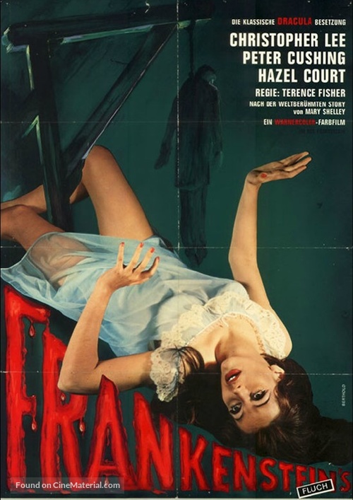 The Curse of Frankenstein - German Movie Poster