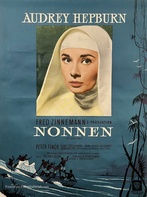 The Nun&#039;s Story - Danish Movie Poster
