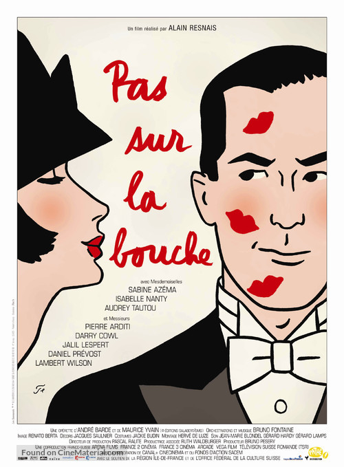 Pas sur la bouche - French Movie Poster